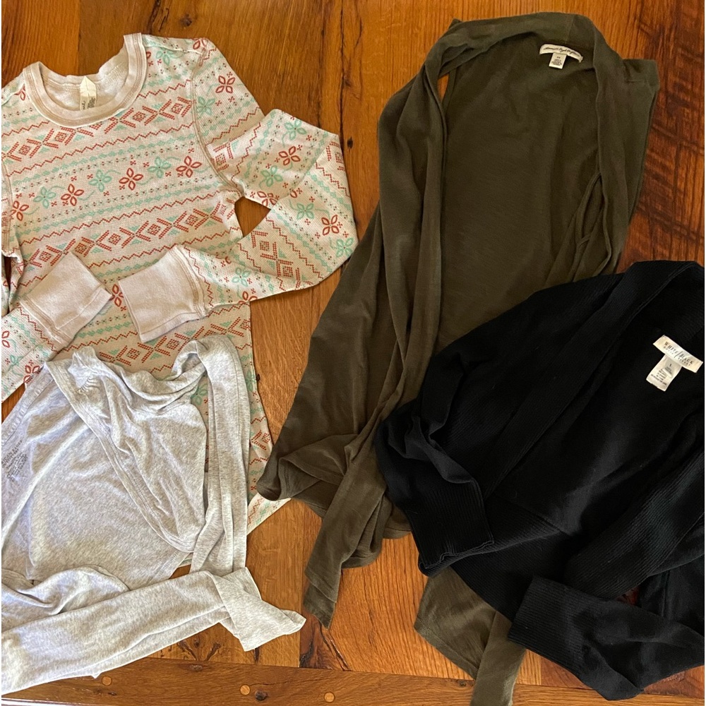 Tops-Set of 4 Basic Tops, Add Versatility to Any Wardrobe, Mix & Match, Sz Small